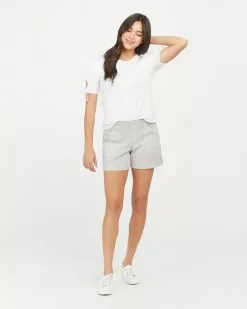 Spanx Clothing Stretch Twill Shorts, 4