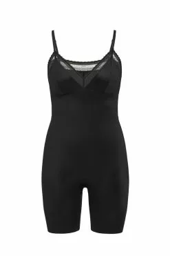 Spanx New Spotlight On Lace Satin Mid-Thigh Bodysuit
