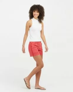 Spanx Clothing Stretch Twill Shorts, 4