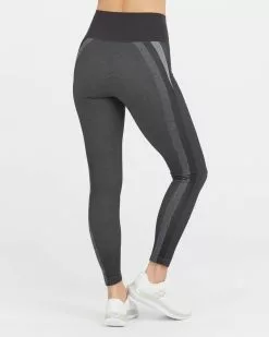 Spanx Look At Me Now Seamless Track Stripe Leggings