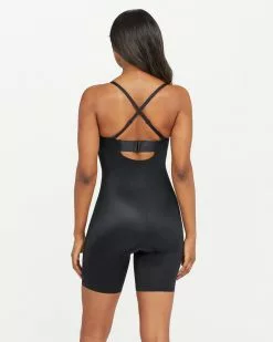 Spanx Shapewear Suit Your Fancy Strapless Cupped Mid-Thigh Bodysuit