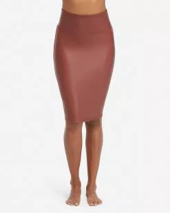 Spanx Faux Leather Pencil Skirt