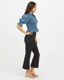 Spanx The Perfect Black Pant, Cropped Flare