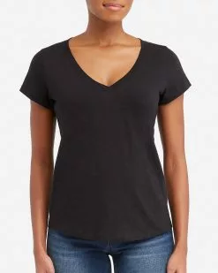 Spanx Pima Cotton V-Neck Tee