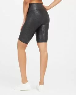Spanx Faux Leather Bike Short