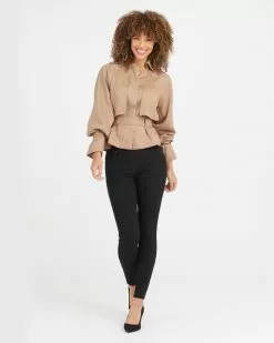 Spanx Best Sellers Ankle Skinny Jeans, Clean Black