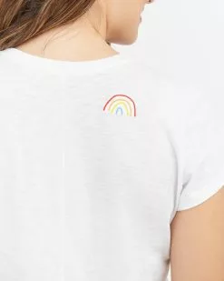 Spanx Pima Cotton Embroidered Graphic Tee