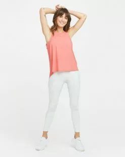 Spanx Go Lightly Ribbed Tie Back Tank Tops + Jackets