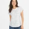 Spanx Comfy Essentials Pima Cotton Printed Graphic Tee