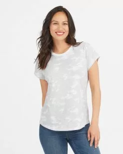Spanx Comfy Essentials Pima Cotton Printed Graphic Tee