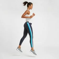 Spanx Faux Leather Track Stripe 7/8 Leggings