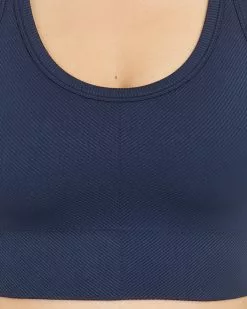 Spanx Seamless Sculpt Chevron Ribbed Longline Medium Impact Sports Bra Activewear 6 Spanx Seamless Sculpt Chevron Ribbed Longline Medium Impact Sports Bra Activewear