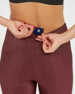 Spanx Booty Boost® Active 7/8 Leggings, Metallic Mist 2 Spanx Booty Boost® Active 7/8 Leggings, Metallic Mist