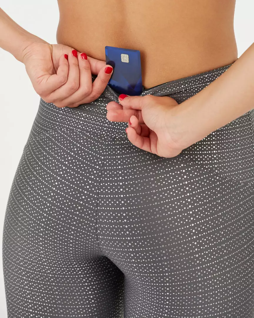 Spanx Booty Boost® Active 7/8 Leggings, Metallic Mist Spanx Booty Boost® Active 7/8 Leggings, Metallic Mist