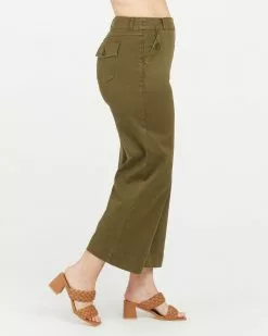 Spanx New Stretch Twill Cropped Wide Leg Pant