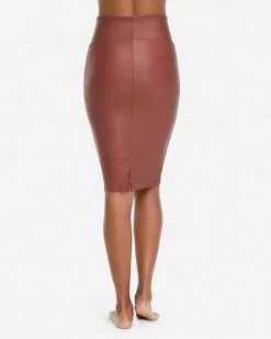 Spanx Faux Leather Pencil Skirt
