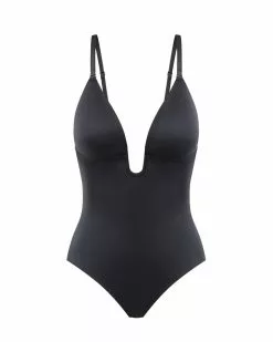 Spanx Suit Your Fancy Plunge Low-Back Thong Bodysuit Shapewear