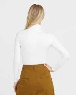 Spanx New Suit Yourself Long Sleeve Turtleneck Thong Bodysuit