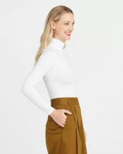 Spanx New Suit Yourself Long Sleeve Turtleneck Thong Bodysuit