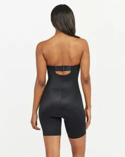 Spanx Shapewear Suit Your Fancy Strapless Cupped Mid-Thigh Bodysuit