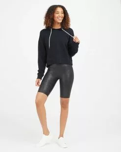 Spanx Faux Leather Bike Short