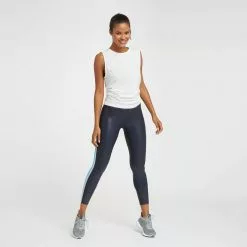 Spanx Faux Leather Track Stripe 7/8 Leggings