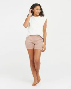 Spanx Clothing Stretch Twill Shorts, 4