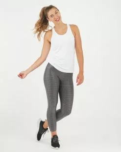 Spanx Booty Boost® Active 7/8 Leggings, Metallic Mist 5 Spanx Booty Boost® Active 7/8 Leggings, Metallic Mist