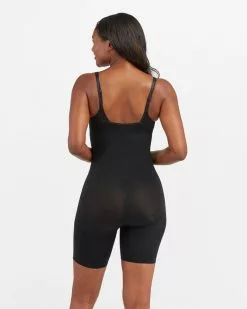 Spanx Power Open-Bust Mid-Thigh Bodysuit