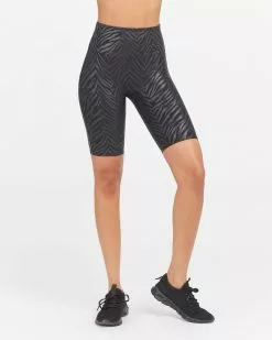 Spanx Faux Leather Bike Short