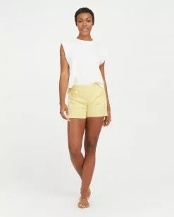 Spanx Clothing Stretch Twill Shorts, 4