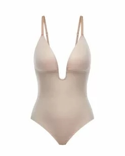 Spanx Suit Your Fancy Plunge Low-Back Thong Bodysuit Shapewear 5 Spanx Suit Your Fancy Plunge Low-Back Thong Bodysuit Shapewear
