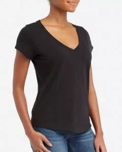 Spanx Pima Cotton V-Neck Tee