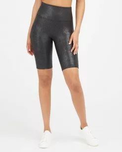 Spanx Faux Leather Bike Short