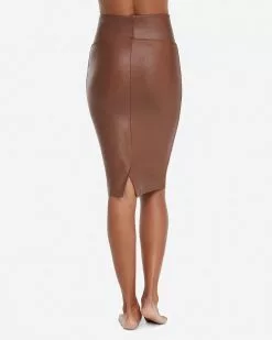 Spanx Faux Leather Pencil Skirt