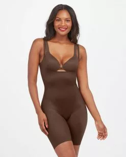 Spanx The Summer Shop Thinstincts® 2.0 Open-Bust Mid-Thigh Bodysuit