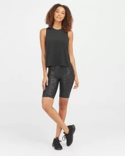 Spanx Faux Leather Bike Short