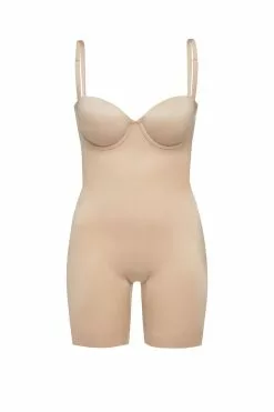 Spanx Shapewear Suit Your Fancy Strapless Cupped Mid-Thigh Bodysuit