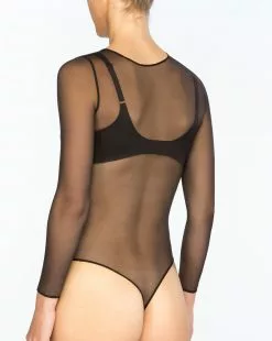 Spanx® Sheer Fashion Mesh Thong Bodysuit Clothing
