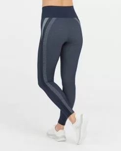 Spanx Look At Me Now Seamless Track Stripe Leggings
