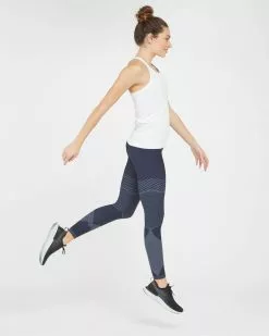 Spanx Comfy Essentials Look At Me Now Seamless Moto Leggings, Indigo Sky