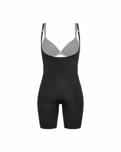 Spanx Power Open-Bust Mid-Thigh Bodysuit