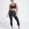 Spanx Faux Leather Active Cropped Leggings