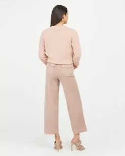 Spanx New Stretch Twill Cropped Wide Leg Pant
