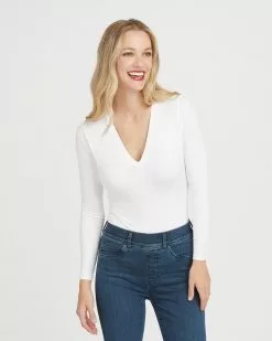 Spanx Suit Yourself Long Sleeve Thong Bodysuit