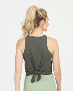 Spanx Go Lightly Ribbed Tie Back Tank Tops + Jackets