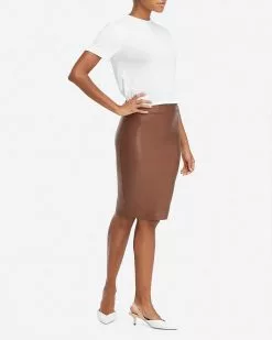 Spanx Faux Leather Pencil Skirt