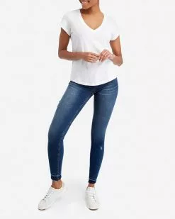 Spanx Pima Cotton V-Neck Tee