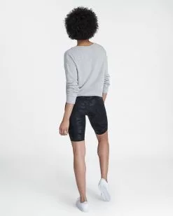 Spanx Faux Leather Bike Short