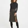 Spanx New Leather-Like Midi Skirt